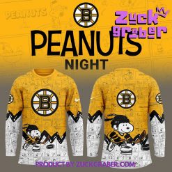 Boston Bruins Anniversary of Peanuts Hockey Jersey