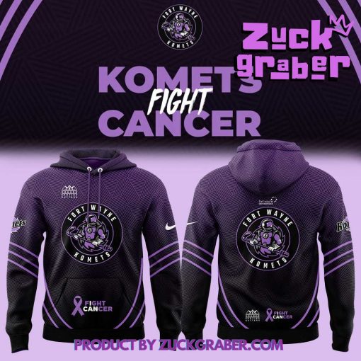 Fort Wayne Komets Fight Cancer Night Hoodie Set