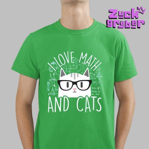 I Love Math And Cats Premium Shirt