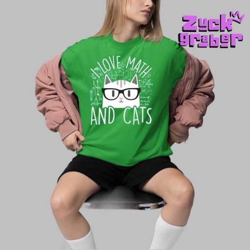 I Love Math And Cats Premium Shirt