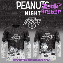 Ontario Reign 75th Anniversary of Peanuts Hockey Jersey