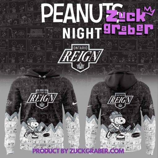 Ontario Reign 75th Anniversary of Peanuts Premium Hoodie