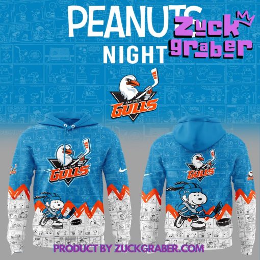 San Diego Gulls 75th Anniversary of Peanuts Premium Hoodie