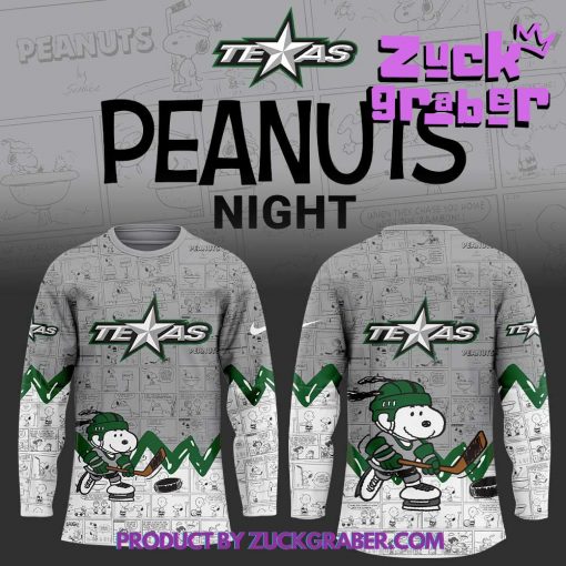 Texas Stars 75th Anniversary of Peanuts Hockey Jersey