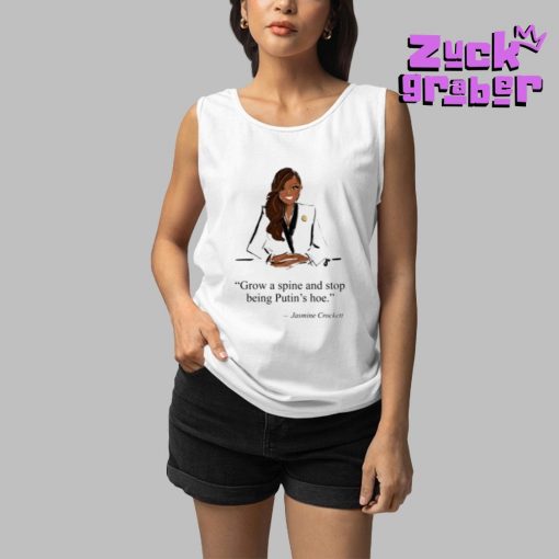 Jennifer Vallez Grow A Spine And Stop Being Putin’s Hoe Jasmine Crockett Premium Shirt