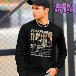 Prison Break 20th Anniversary 20052025 Thank You For The Memories Signatures Premium Shirt 2