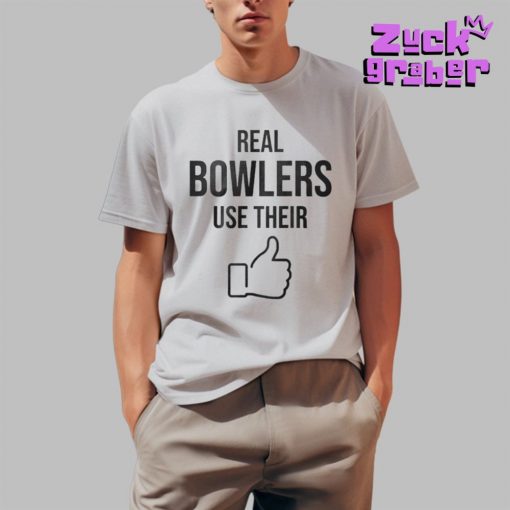 Real Bowlers Use Their Thumbs Premium Shirt